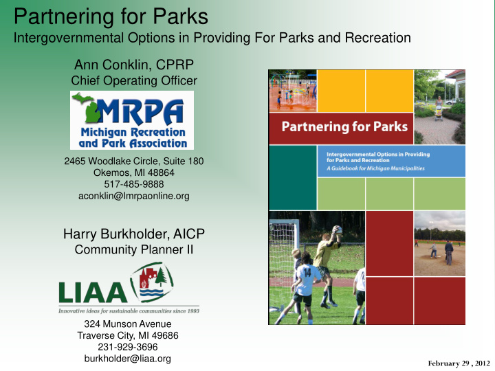 partnering for parks