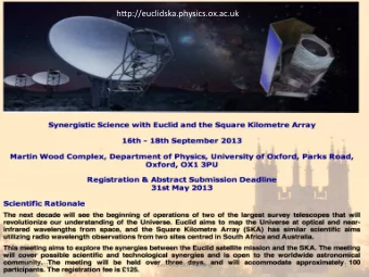 h&quot;p://euclidska.physics.ox.ac.uk    06/06/2013    East  Asia  SKA  Mee?ng