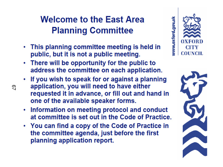 oxford city council welcome to east area planning