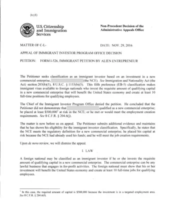 U.S. Citizenship  Administrative Appeals Office  and Immigration  Services  MATTER OF C-L- DATE: