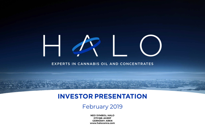 investor presentation disclosures