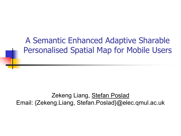 a semantic enhanced adaptive sharable personalised