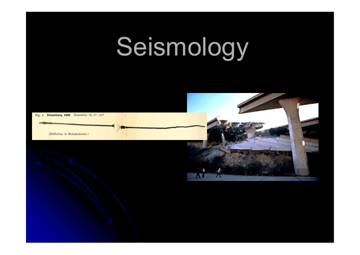 seismology what is seismology