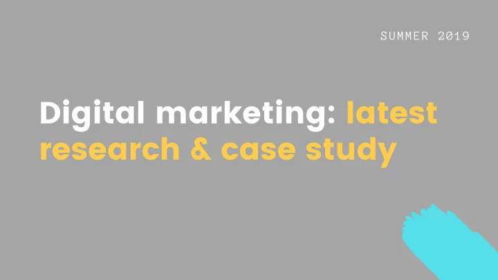 digital marketing latest research case study lamberton