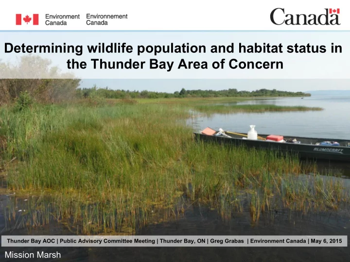 determining wildlife population and habitat status in the
