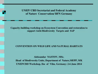 CONSERVATION OF NATURE HABITATS Protected areas Strict Natural Reserves (I Category acc. to IUCN)