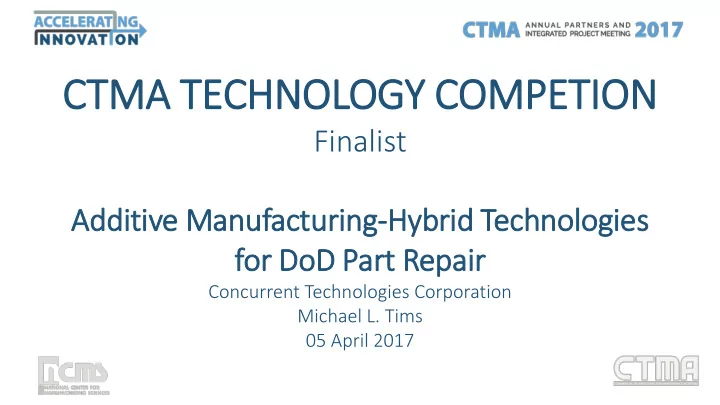 ctma technology competion