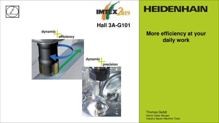 hall 3a g101 more efficiency at your daily work