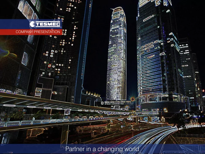 partner in a changing world