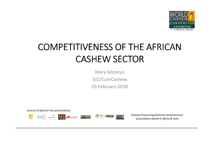 competitiveness of the african competitiveness of the