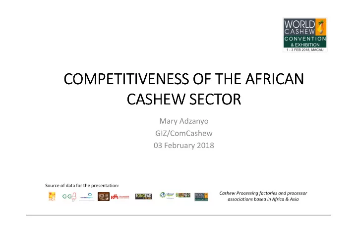 competitiveness of the african competitiveness of the