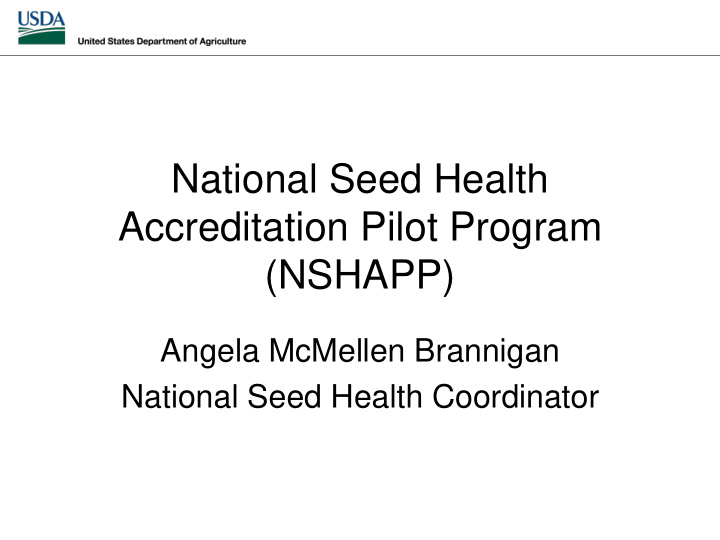 accreditation pilot program