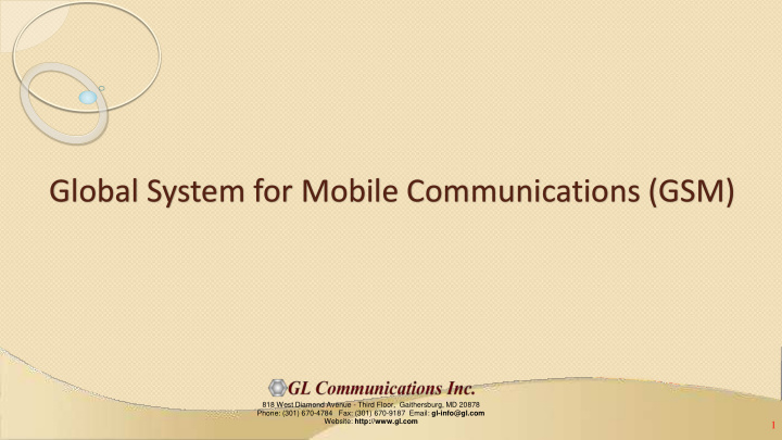 global system for mobile communications gsm