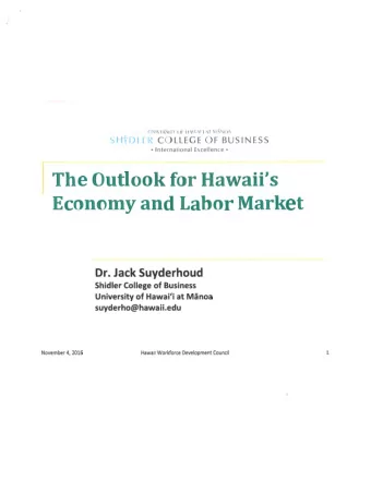 A  g  e  n  d  a Current economic conditions D Contributors to GDP Labor market trends  i