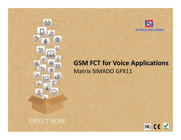 gsm fct for voice applications