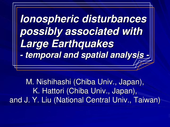 ionospheric disturbances disturbances ionospheric