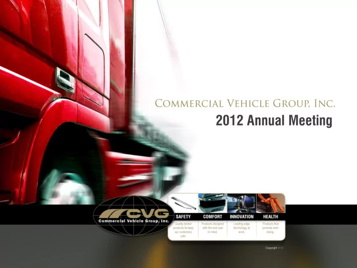 2012 annual meeting