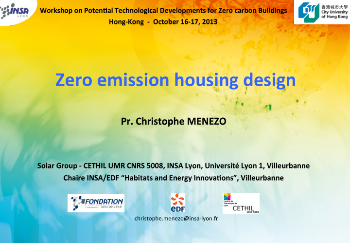 zero emission housing design