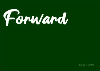 BY GILLES DE MAISTRE  The children  who change the world  We need children to drive the message