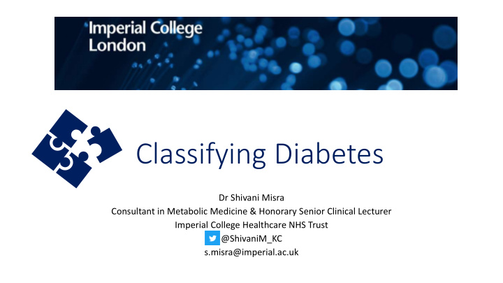 classifying diabetes