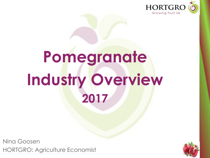 pomegranate industry overview