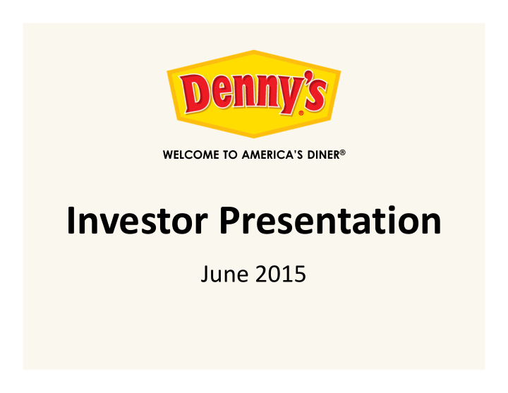 investor presentation