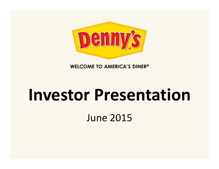 investor presentation