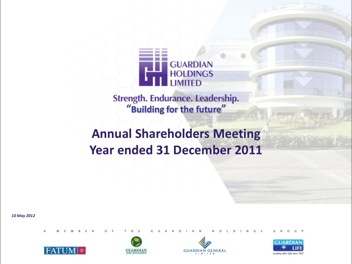 annual shareholders meeting year ended 31 december 2011