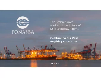 The Federation of  National Associations of  Ship Brokers &amp; Agents  Celebrating our Past.