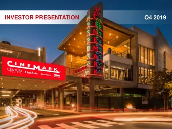 INVESTOR PRESENTATION                                         Q4 2019  2  COMPANY OVERVIEW  3