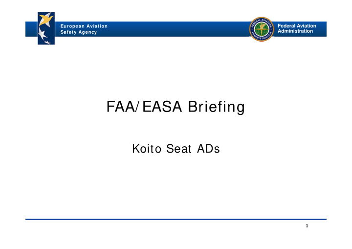 faa easa briefing