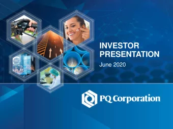 INVESTOR  PRESENTATION  June 2020  LEGAL DISCLAIMER  Forward-Looking Statements  Some of the