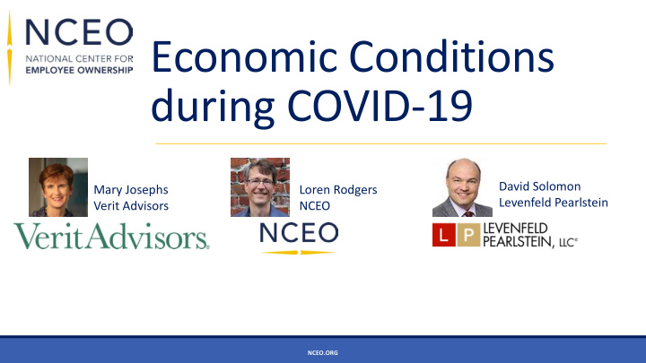 economic conditions during covid 19