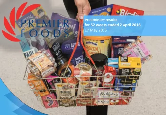 for 52 weeks ended 2 April 2016  17 May 2016  Q4 AND FULL YEAR SALES GROWTH  Results provide strong
