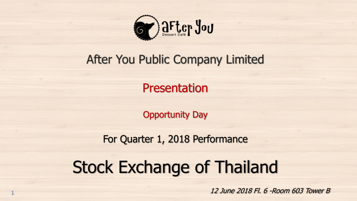 stock exchange of thailand