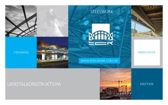 UKRSTALKONSTRUKTSIYA  ERECTION  01  ABOUT COMPANY  ABOUT US  UKRSTALKONSTRUKTSIYA IS THE LARGEST