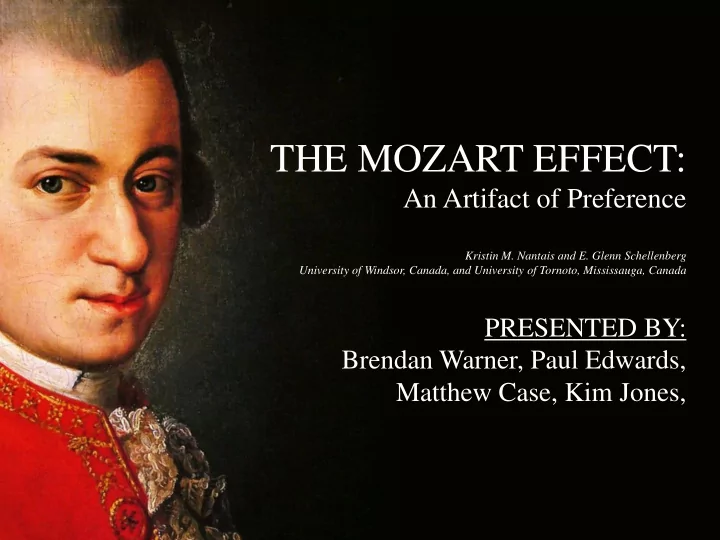 the mozart effect