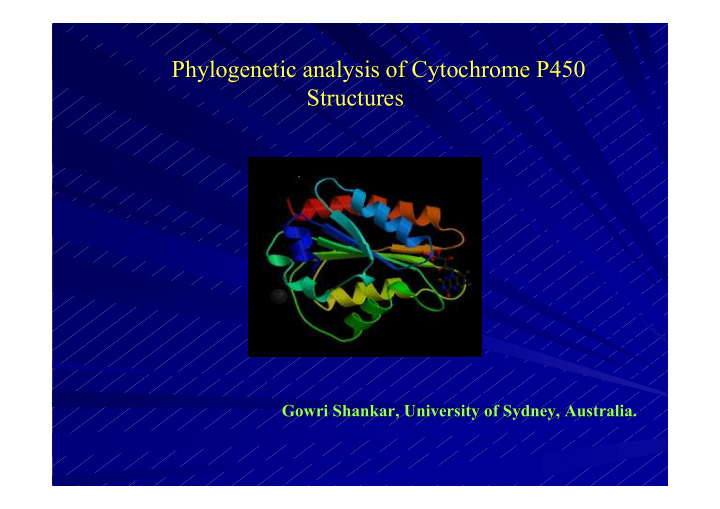 phylogenetic analysis of cytochrome p450 phylogenetic