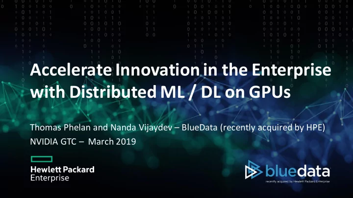 accelerate innovation in the enterprise