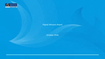 Digital Advisory Board  October 2016  NZ Health Strategy  Integrated change framework  Consumer