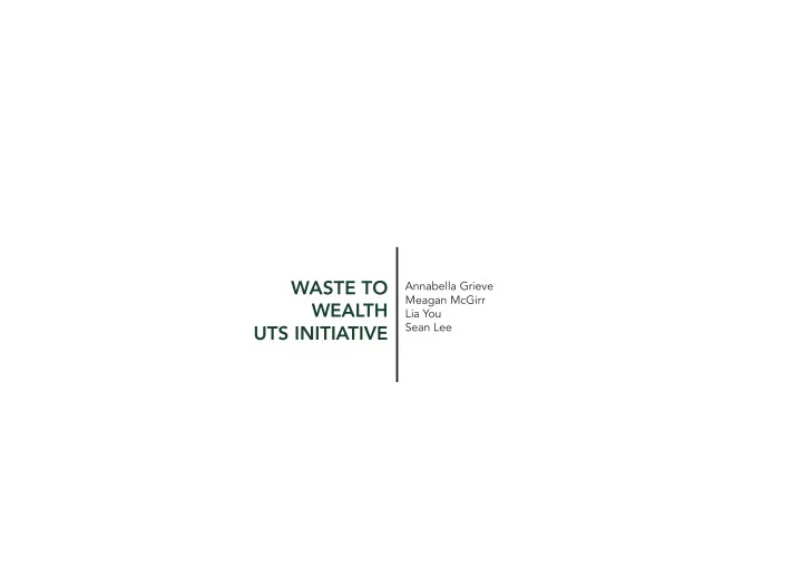 waste to