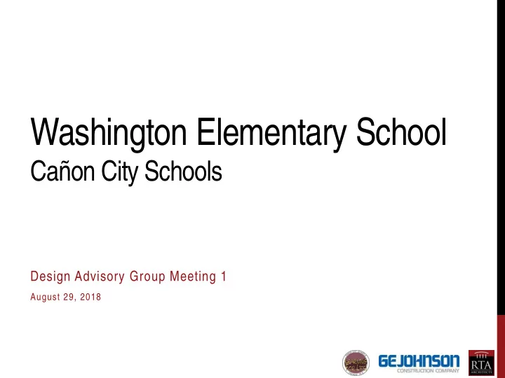 washington elementary school