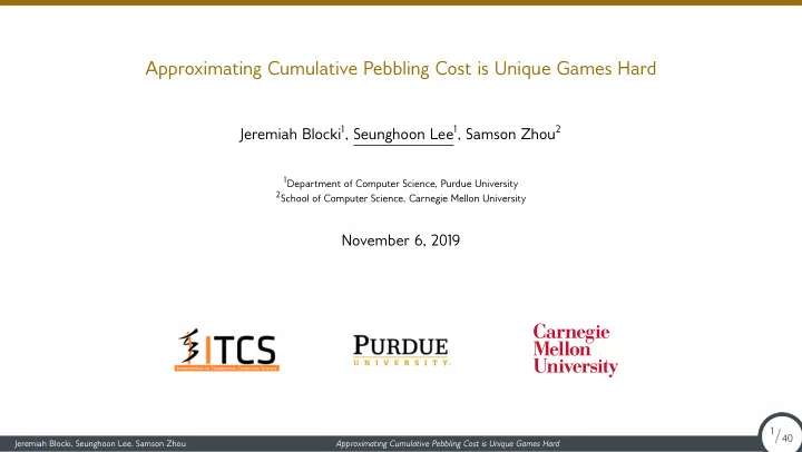 approximating cumulative pebbling cost is unique games
