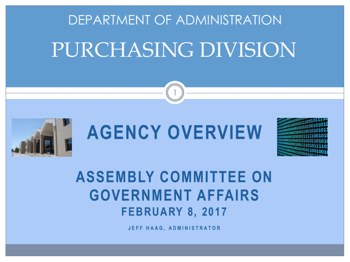 purchasing division