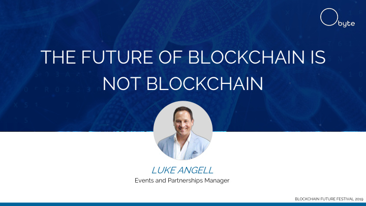 the future of blockchain is