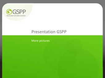 Presentation GSPP  More pictures  Disinfection of hands  Disinfection of hands  Disinfection of
