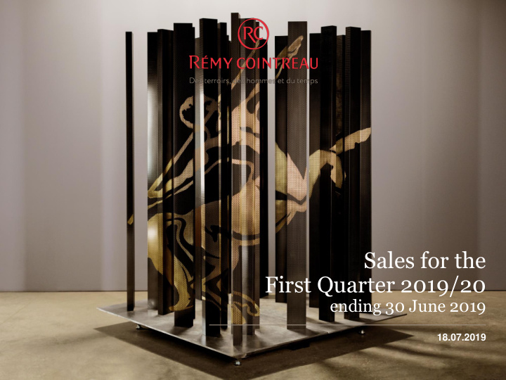 sales for the first quarter 2019 20