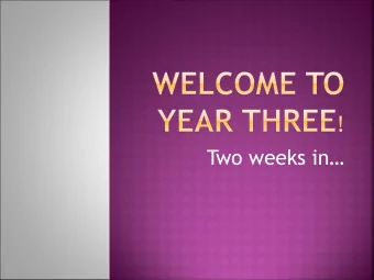 Two weeks in  Miss Winton  Damson (team leader after November)  Mrs Warwick  Apple