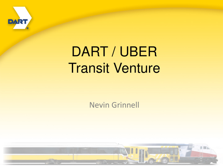 dart uber transit venture