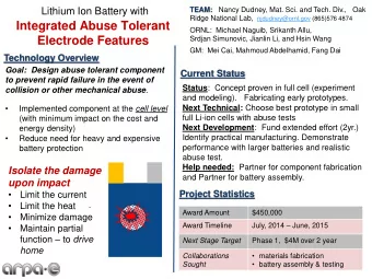 Simulation of battery discharge  Mimic short by quickly bringing current collectors to the same